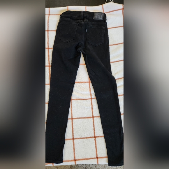 Levi's 711 Skinny Black Jeans Size 26 - Picture 4 of 8